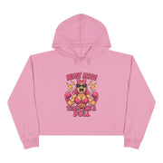 Pink Cropped Hoodie Gym