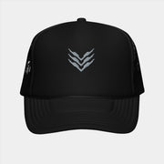 Black Millitary Tech Trucker Cap