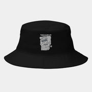 Schwarzer Minimalist Look Bucket Hat