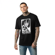 Black Oversized Gym Shirt Anime
