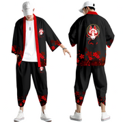 Kimono y pantalones haori