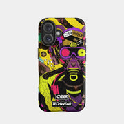 Funda retro de anime para iPhone 16