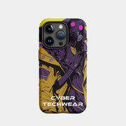 Funda sofisticada para iPhone 15 Pro con diseño cibernético