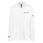 adidas white Quarter zip pullover Cyber