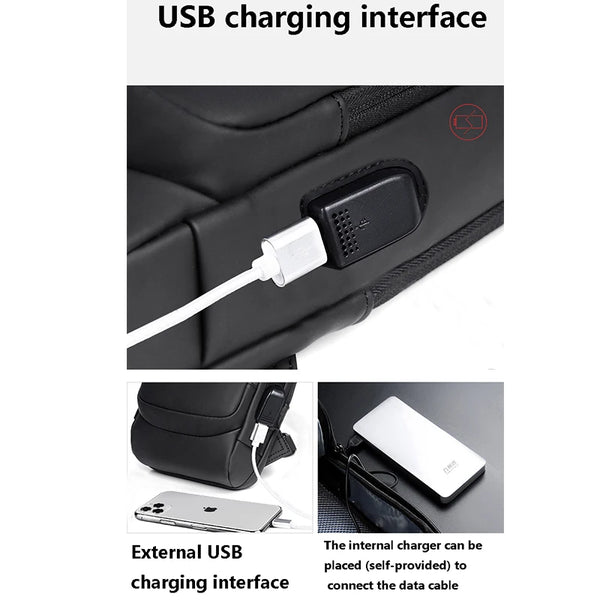 Anti-theft USB Crossbody Sling Bag