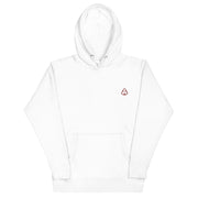 Künstlerischer Weißer Bestickter Cooler Hoodie
