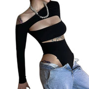Asymmetrischer Cut-Out Bodysuit