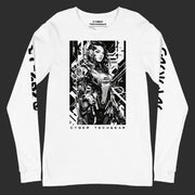 Black And White Long Sleeves Shirt