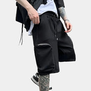 Schwarze Cargo-Shorts Für Herren