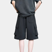 Black Cargo Shorts Herren