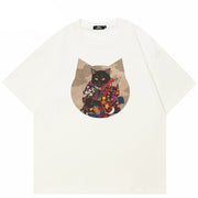 Black Cats Graphic Y2K Funny T Shirts
