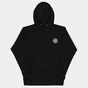 Black Comfortable Embroidered Hoodie