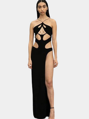 Black Cut Out Maxi Dress