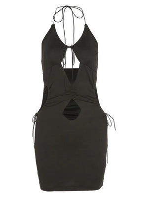 Black Dress with Stomach Cut Out