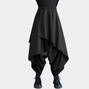 Black High Waist Vintage Skirt Pants
