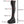 Black Leather Lace Up Thigh High Boots