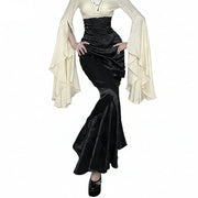Black Maxi Goth Skirt