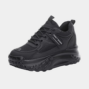 Schwarze Plateau-Sneakers Gothic