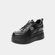 Schwarze Chunky-Plateau-Sneaker Neu
