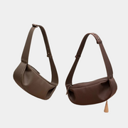 Schwarze PU-Leder Crossbody Sling Bag