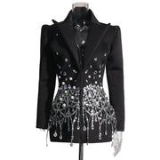Black Sequin Jacket For Women