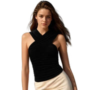 Black Sleeveless T Shirt Women's