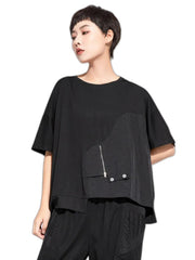 Black T Shirt For Women Oversized
