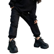 Black Thick Platform Sneakers
