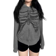 Black Women's Zip Up Jackets