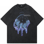 Black Y2K Aesthetic Graphic T Shirt