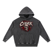 Zwarte Y2K Skull Hoodie