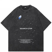 Black Y2K Streetwear T Shirts