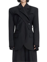 Blazer Deconstruction Women Spring Jacket