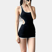 Bodysuit mit ausgeschnittenen Seiten