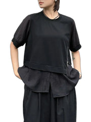 Boxy Black T Shirt Women
