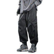 Bright Line Decoration Black Pants