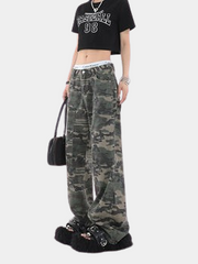Camo Cargohose für Damen
