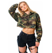 Moletom Cropped Camuflado