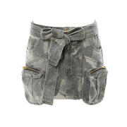 Camouflage Printed Y2K Skirt