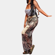 Camouflage Damen-Cargohose