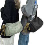 Canvas Messenger Crossbody Sling Bag