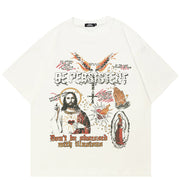 Casual Printed Y2K Graphic Tee