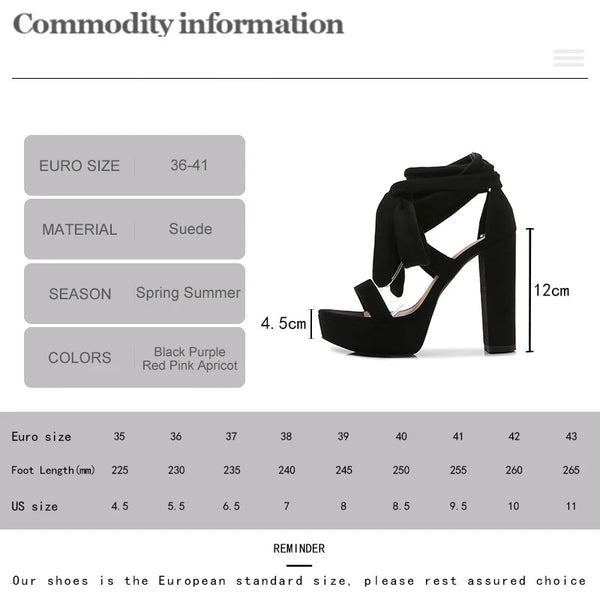 Chunky Heeled Sandals For Womens