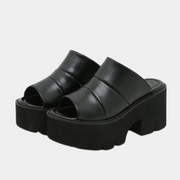 Chunky Sandalen mit niedrigem Absatz