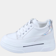Chunky Weiße Plateau-Sneaker