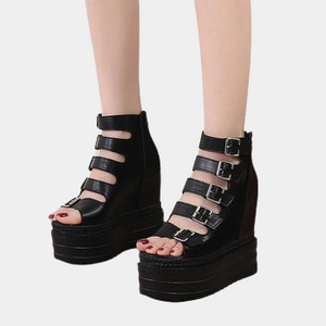 Chunky Sandals Buckle Straps