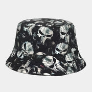 Sombrero de pescador con calavera de algodón