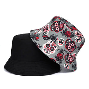 Cotton Skull Bucket Hat