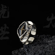 Cracking Star Y2K Ring