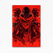 Crimson Mech Cyberpunk Art